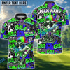 BlueJose Graffiti Swag Golf Polo Shirt, Customized Name & Team Name 3D Shirts (4 Colors)
