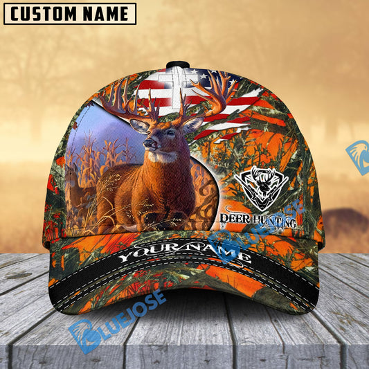 BlueJose Patriotic Buck Camo Hunting Cap Multicolor Pattern Personalized Cap