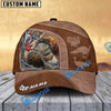BlueJose Leather Patch Hunting Camo Cap Pattern Multicolor Personalized Cap