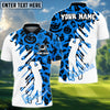 BlueJose Spooky Swing Golf Polo Shirt, Customized Name & Team Name 3D Shirts (4 Colors)