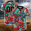 BlueJose Neon Graffiti Softball Jersey, Custom Name & Team Number 3D Shirt (4 Colors)