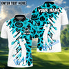 BlueJose Spooky Swing Golf Polo Shirt, Customized Name & Team Name 3D Shirts (4 Colors)