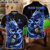 BlueJose Billiards 8 Ball 9 Ball Golden Dragon Yin And Yang Personalized Name Shirt (4 Colors)