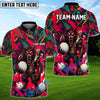 BlueJose Golf Angry Wolf Chaos Graphic Design Personalized Name, Team Name 3D Shirt (4 Colors)