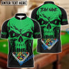 BlueJose Billiards Ball 8 Skull Personalized Name & Team Name Shirt (4 Colors)