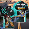 BlueJose Darts And Beer Therapy Personalized Name, Team Name Shirt (4 Colors)