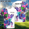 BlueJose Tropical Gorilla Swing Golf Polo Shirt, Custom Name & Team Name 3D Shirts