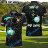 BlueJose Golf Ball Reaper Grim Pattern Customized Name, Team Name 3D Shirts (4 Colors)