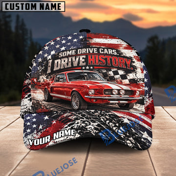 BlueJose Personalized Car Some Drive Cars, I Drive History Custom Name Cap