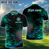 BlueJose  Golf Ball Fire Customized Name, Team Name 3D Shirts (4 Colors)