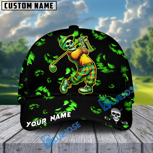 BlueJose Skeleton Swing Style Golf Cap Multicolor Personalized Cap