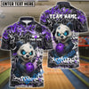 BlueJose Bowling And Pins Graffiti Panda Customized Name, Team Name 3D Shirt (4 Colors)