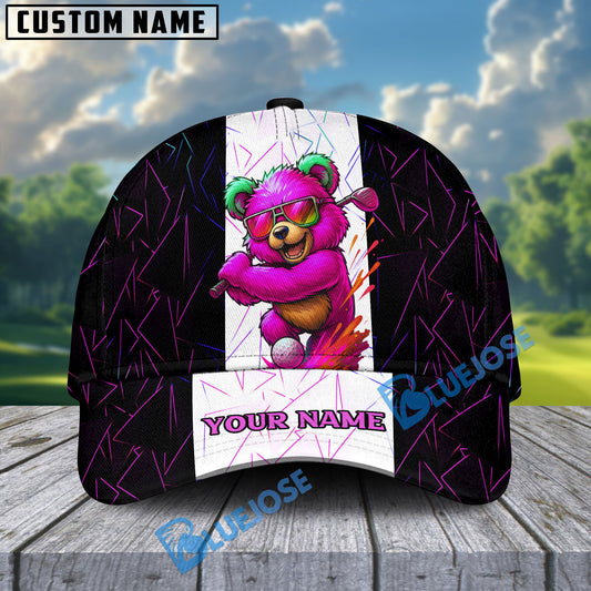 BlueJose Cool Bear Swing Golf Cap Multicolor Personalized Cap