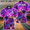 BlueJose Bowling & Pins Gorilla King Graffiti Lightning Customized Name, Team Name 3D Shirt (4 Colors)