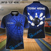 BlueJose Bowling And Pins Spider Web Customized Name, Team Name 3D Shirt (4 Colors)
