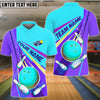 BlueJose Bowling And Pins  Colorful Strike Personalized Name Team Name 3d Shirt (4 Colors)