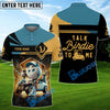 BlueJose Talk Birdie To Me Funny Golf Polo Shirt, Custom Name & Team Name 3D Shirts