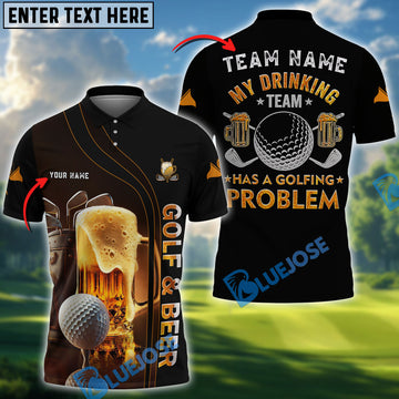 BlueJose Beer Golf Shirt Customized Name, Team Name Shirts