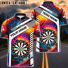 BlueJose Rainbow Dart Board Personalized Name 3D Shirt