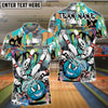 BlueJose Bowling And Pins Urban Impact Customized Name, Team Name 3D Shirt (4 Colors)