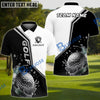BlueJose Golf Water Splash Art Customized Name, Team Name 3D Shirts (4 Colors)