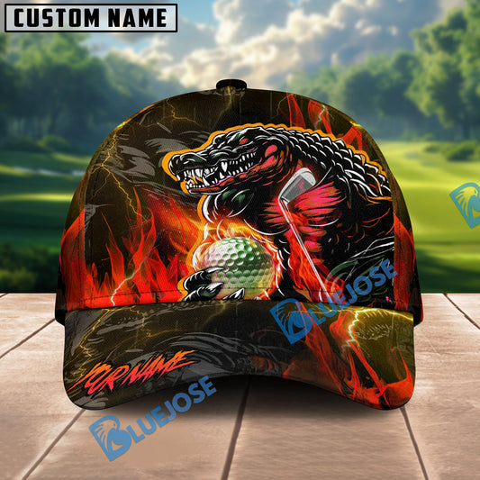 BlueJose Lightning Gator Golf Cap Multicolor Personalized Cap
