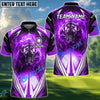 BlueJose Electric Tiger Golf Polo Shirt, Customized Name, Team Name 3D Shirts (4 Colors)