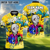 BlueJose Golf Graffiti Angry Golf Ball Art Multicolor Options Personalized Name, Team Name 3D Shirt (4 Colors)