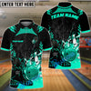 BlueJose The Panther and Bowling Pins Customized Name 3D Shirt (5 Colors)