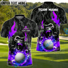 BlueJose Flaming Gorilla Golf Polo Shirt, Customized Name, Team Name 3D Shirts (4 Colors)