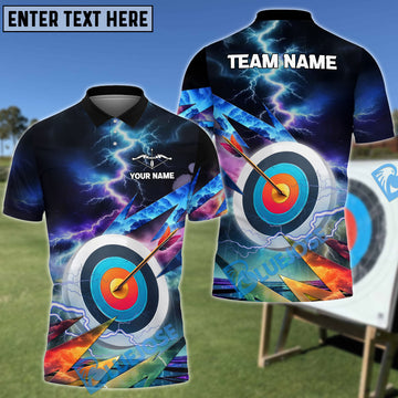 BlueJose 3D Lightning Target Archery Personalized Unisex Shirt