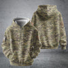 BlueJose Premium Personalised US Veteran Zip Hoodie Fleece