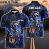 BlueJose Reaper Darts Fire Skull US Flag Personalized Shirt ( 6 Colors )