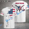 BlueJose Golf Crack Flag Customized Name, Team Name 3D Shirts (3 Colors)