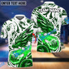 BlueJose Bowling And Pins Blasting Dragon Customized Name 3D Shirt (6 Colors)
