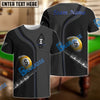 BlueJose Billiards Ball 9 Deep Fantasy Personalized Name, Team Name Unisex Shirt (4 Colors)