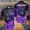 BlueJose Bowling And Pins Lightning Wolf Customized Name 3D Shirt (6 Colors)