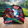 BlueJose Graffiti Shark Swing Golf Cap Multicolor Personalized Cap