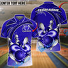 BlueJose Bowling And Pins Super Strong Throw Customized Name Shirt For Kids(4 Colors)