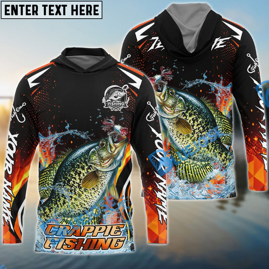 Bluejose Crappie Fishing Fire Touch Custom Name & Team Name 3D Shirts