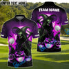 BlueJose Grim Reaper Pumpkin Golf Polo Shirt, Customized Name, Team Name 3D Shirts (4 Colors)