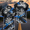 BlueJose Darts Grunge Thunder Personalized Name, Team Name Shirt (4 Colors)