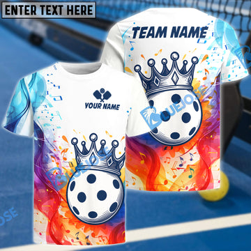 BlueJose Pickleball Music Color Personalized Name, Team Name Unisex Shirt