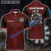 BlueJose Darts Skull Snake Skin Pattern Personalized Name, Team Name Shirt (6 Colors)