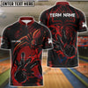 BlueJose Spider Bowling Personalized Name, Team Name 3D Shirt (4 Colors)