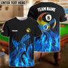 BlueJose Billiards Ball 8&9 Heavenly Flame Personalized Name, Team Name Unisex Shirt