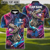 BlueJose Jurassic Swing Golf Polo Shirt, Custom Name & Team Name Golf 3D Shirts