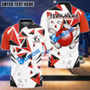 BlueJose Bowling And Pins Diamond Leaves Pattern Customized Name 3D Shirt (5 Colors)