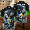 BlueJose Billiards Ball 9 Yinyang Dragon Duel Personalized Name, Team Name Unisex Shirt