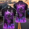 BlueJose Darts Flame Skull Master Personalized Name, Team Name Shirt (4 Colors)